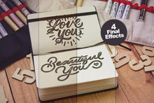 Load image into Gallery viewer, Free Artistic Notebook PSD Mockup with Effects
