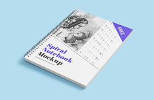 Load image into Gallery viewer, Free 5 x Spiral Notebook Mockups (Multiple Views)

